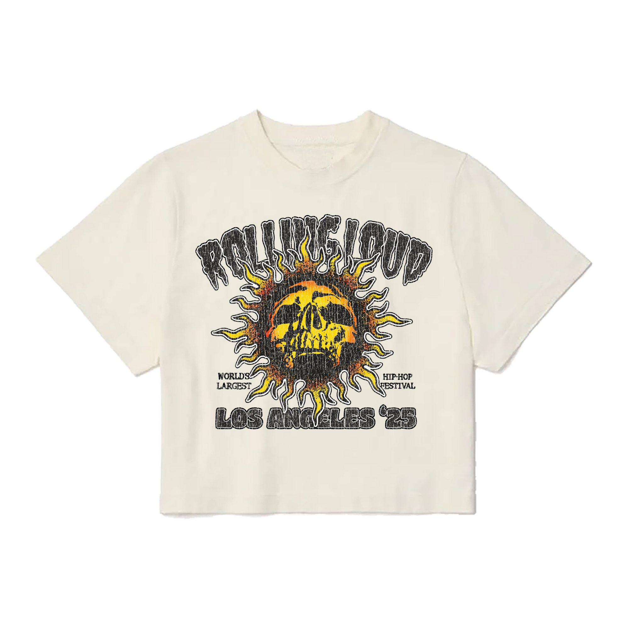 RL LA 25 Sun Cream Crop Tee