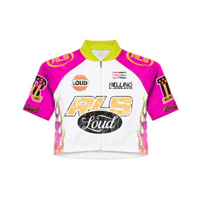 RLS Pink Flames Cropped Cycle Jersey