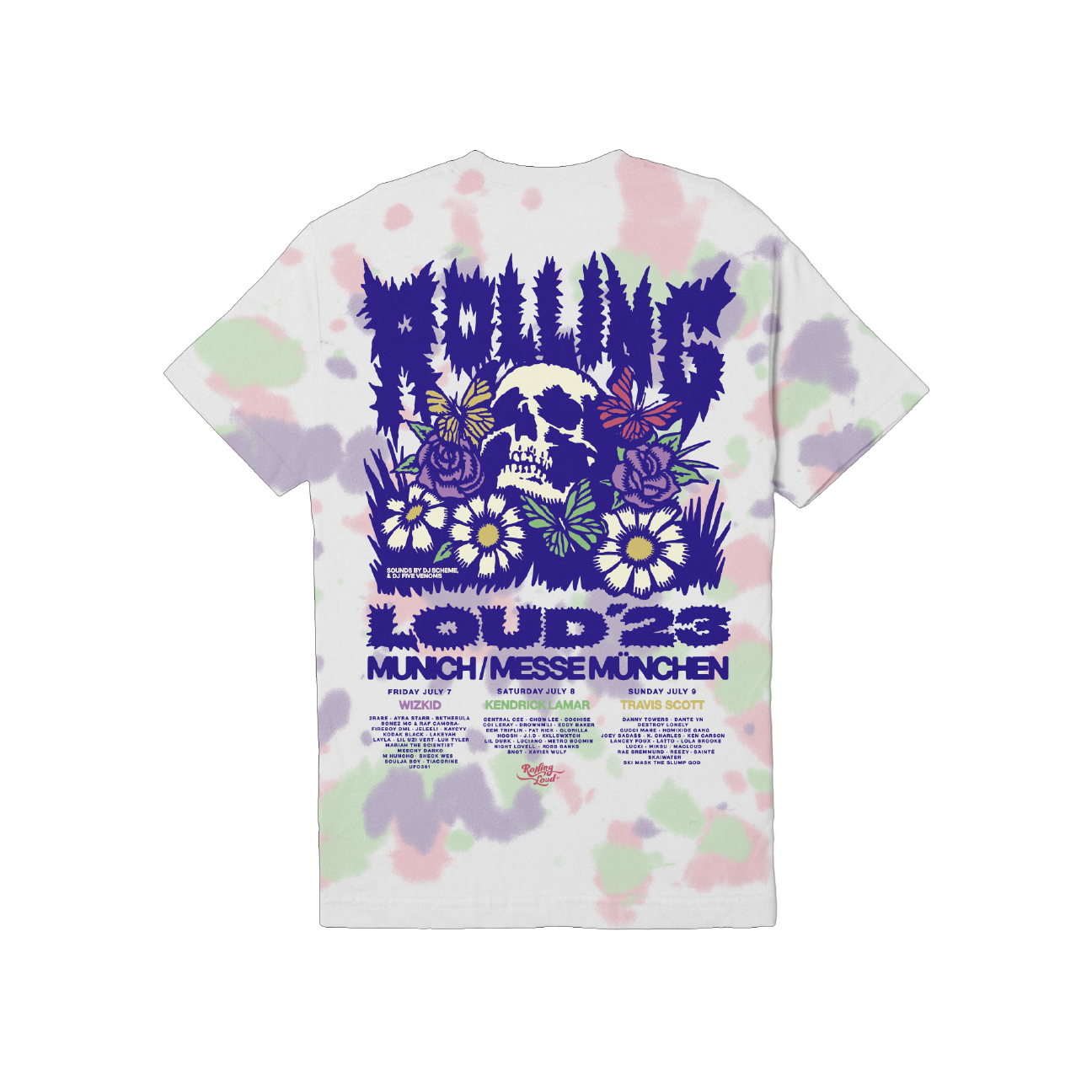 RL Munich 23 Dead Bed Tie Dye Lineup Tee