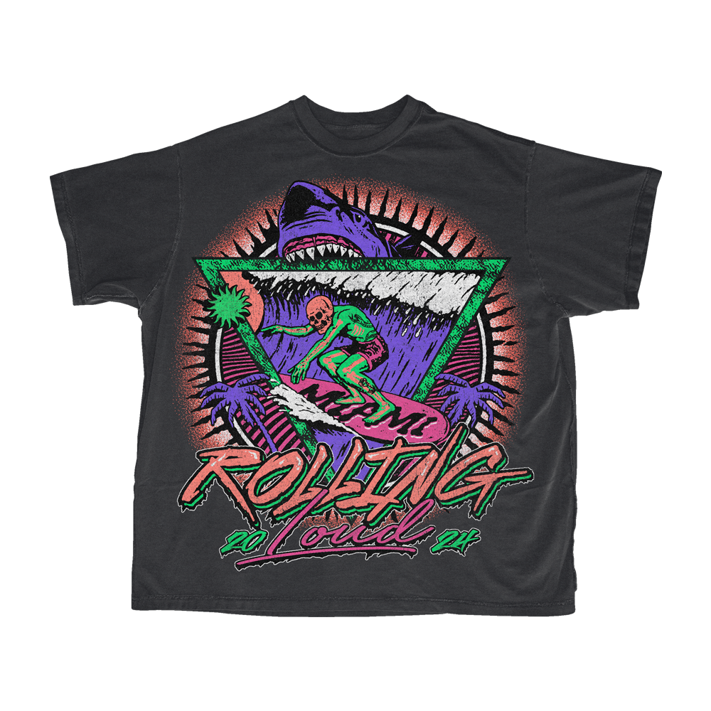 RL Miami 24 Dead Shred Black Tee