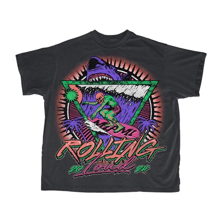 RL Miami 24 Dead Shred Black Tee