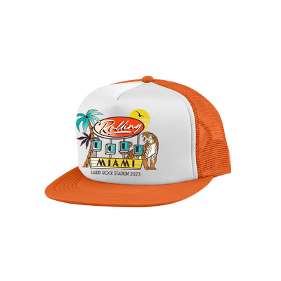 RL Miami 23 Deco Orange Trucker Hat