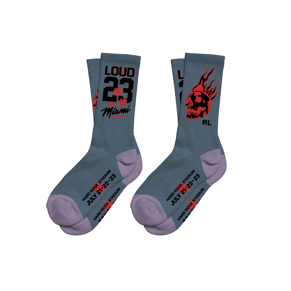 RL Miami 23 Double Trouble Slate Socks