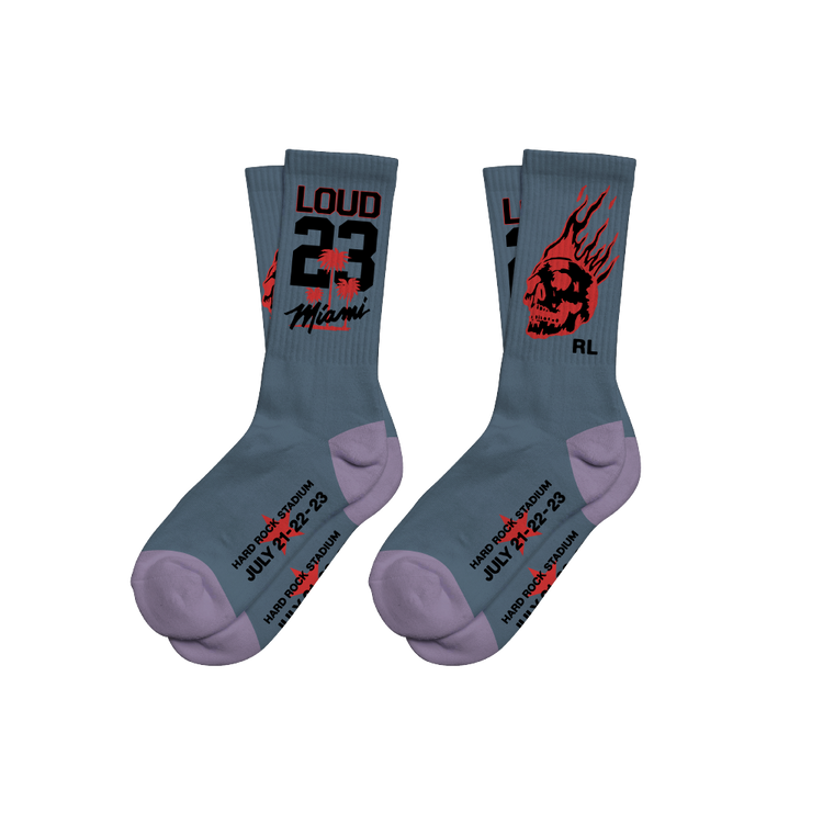 RL Miami 23 Double Trouble Slate Socks