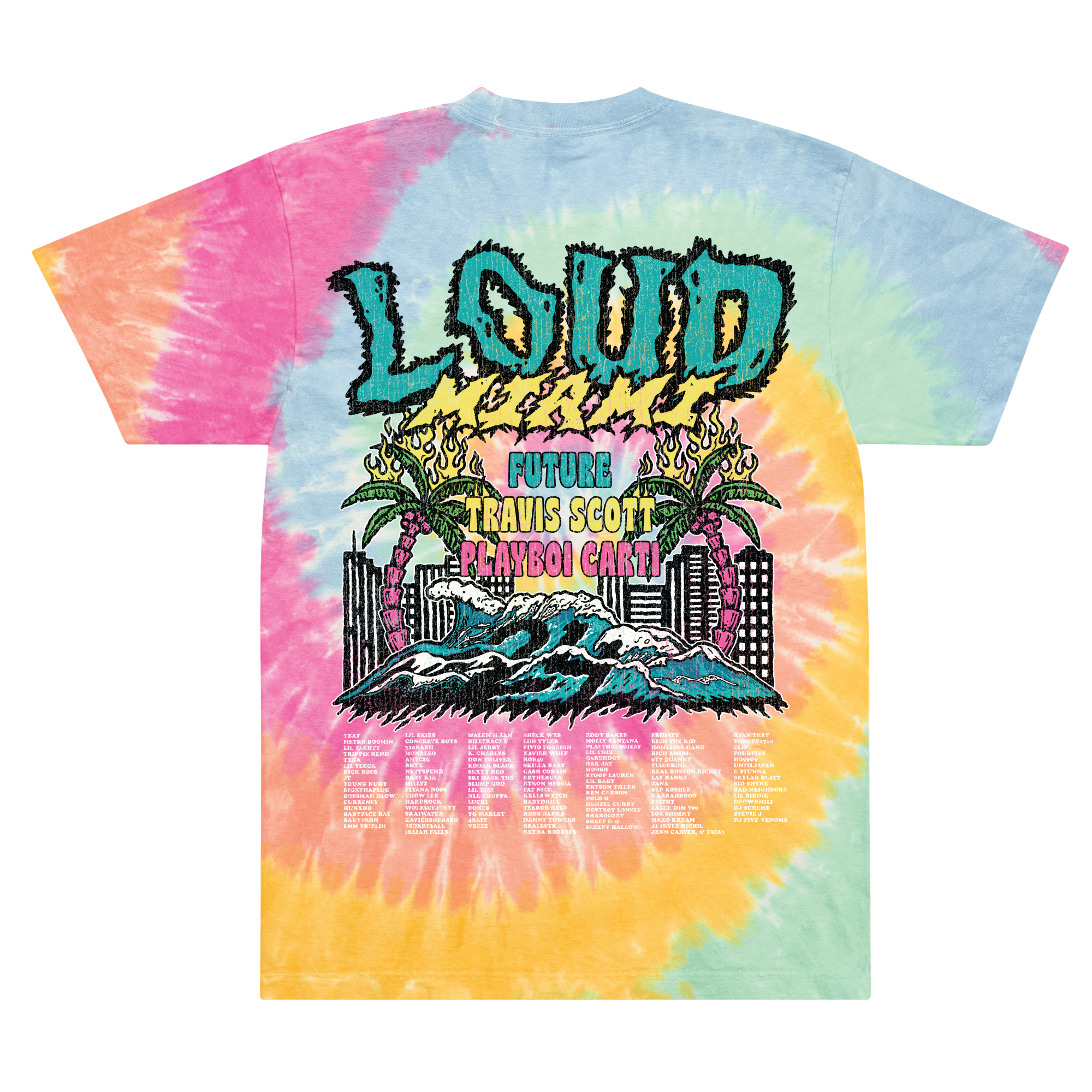 RL Miami 24 Takeover Tiedye Lineup Tee
