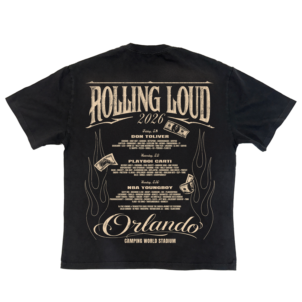 DONK WASHED BLACK BLING 26 LINEUP TEE