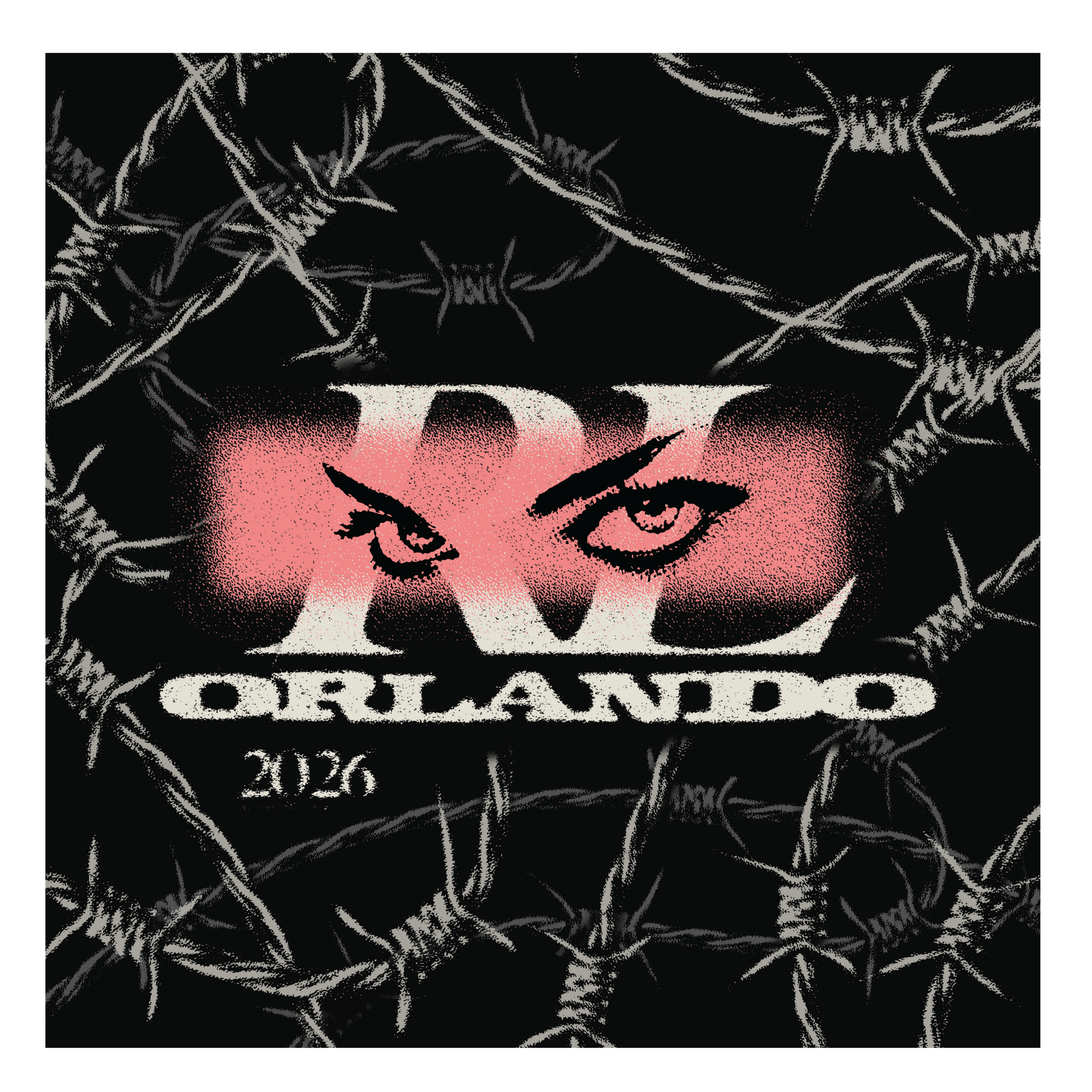 Eyes of Orlando Oversized Scarf
