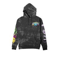 RL Munich 23 Face Plant Black Tie Dye Hoodie