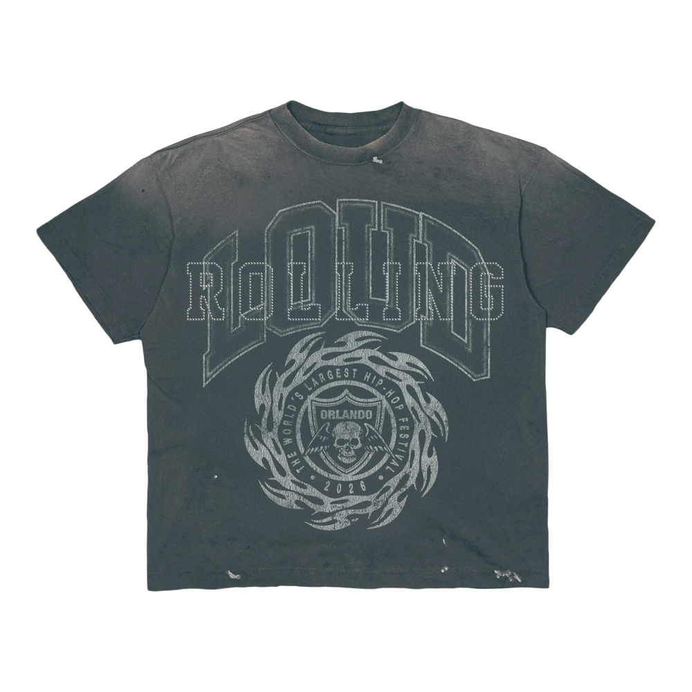 Ring Washed Blue Green Bling US 26 Lineup Tee