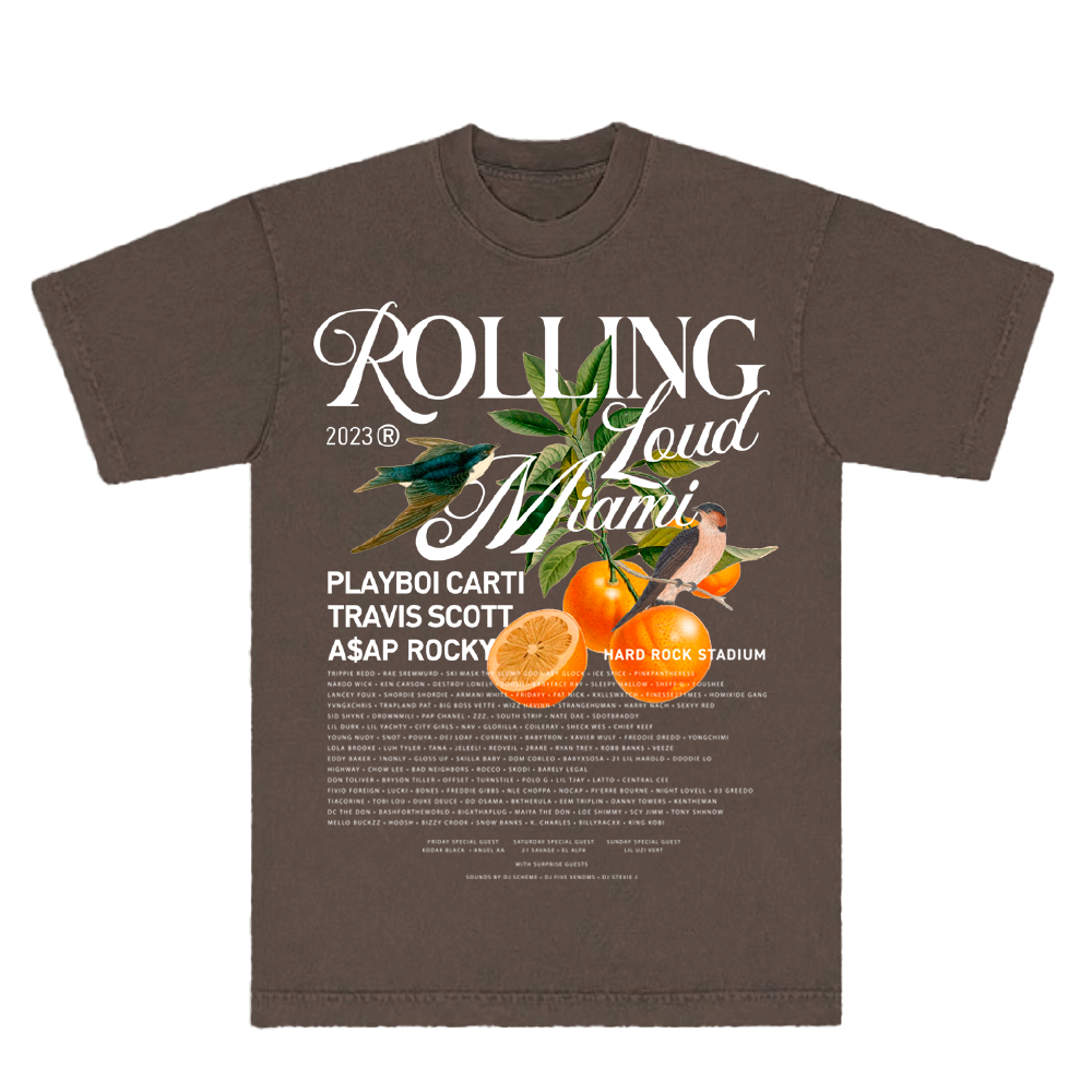 RL Miami 23 Oranges Clove Lineup Tee