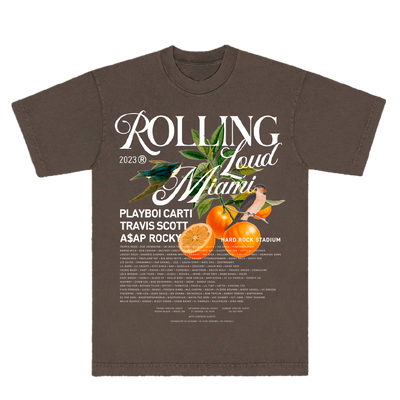 RL Miami 23 Oranges Clove Lineup Tee