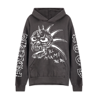 RL X FTWS Miami 24 Skull Vintage Black Lineup Hoodie