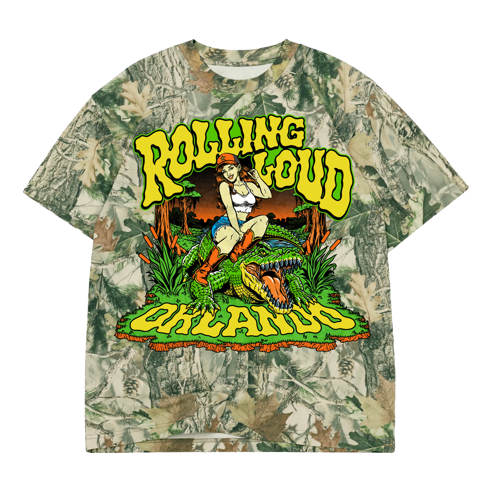 Swamp Wrasslin Camo 26 Lineup Tee