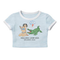 GATOR VS GIRL BABY BLUE RINGER