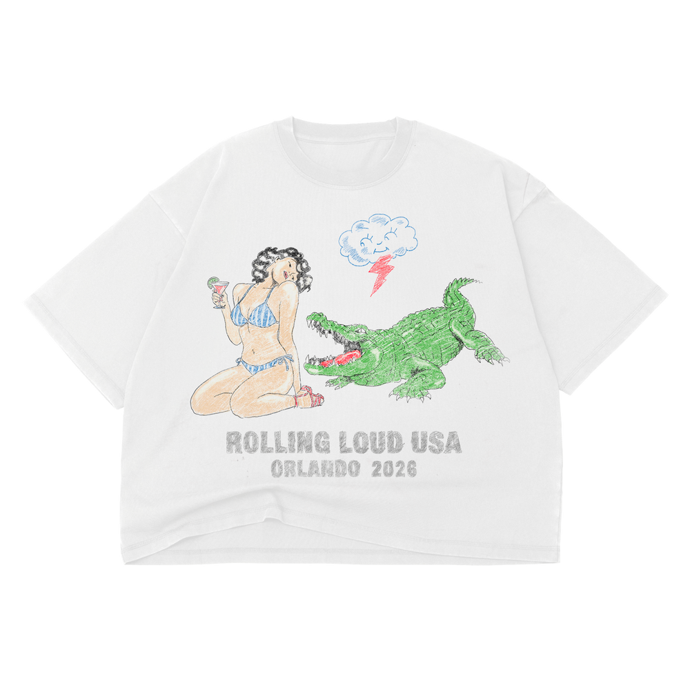 MEN'S GATOR VS GIRL WHITE TEE