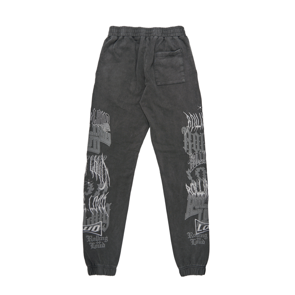 RL G-Metal Logos Vintage Black Sweatpants