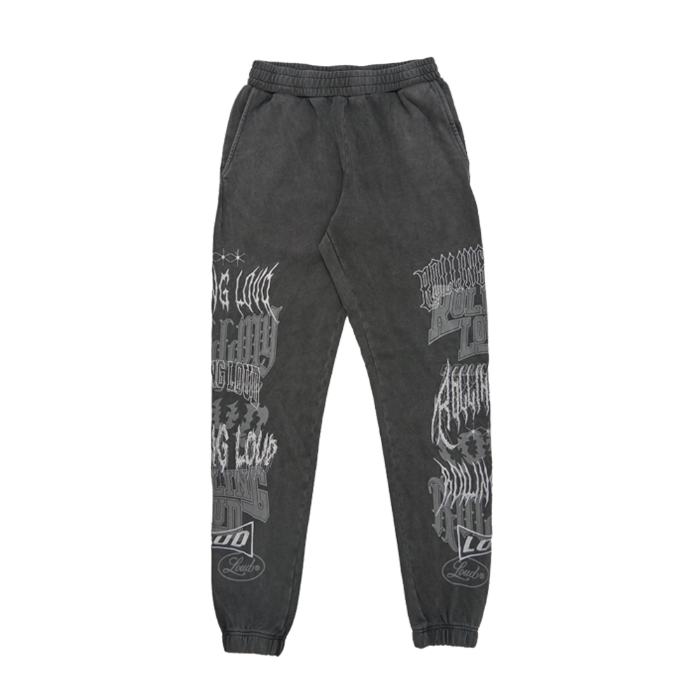 RL G-Metal Logos Vintage Black Sweatpants