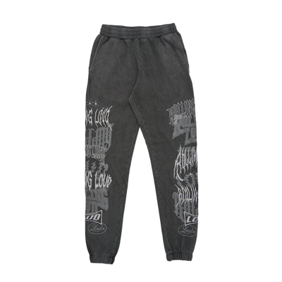 RL G-Metal Logos Vintage Black Sweatpants