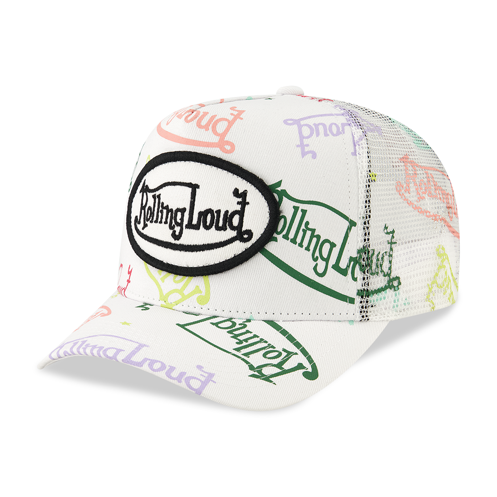 RL Von Loud White Trucker Hat