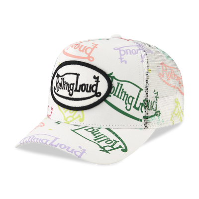 RL Von Loud White Trucker Hat