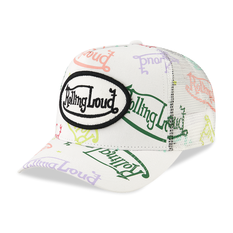 RL Von Loud White Trucker Hat