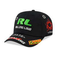 RL Black Patchwork Dad Hat