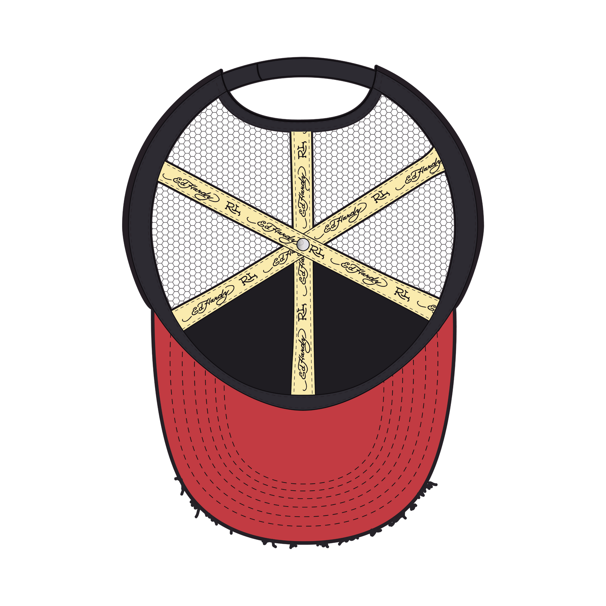RL X ED HARDY TRUCKER HAT
