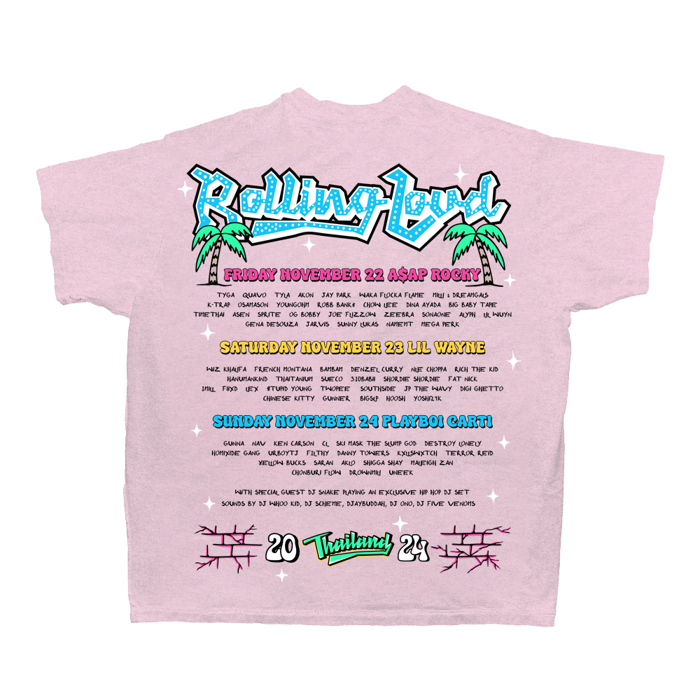 RL Thailand 24 Headwave Pink Lineup Tee