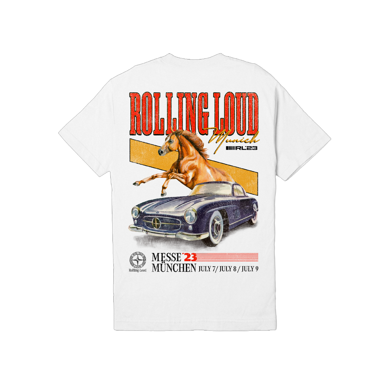 RL Munich 23 High Horse White Tee