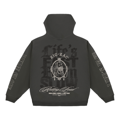 RL X ZIG-ZAG GREY HOODIE
