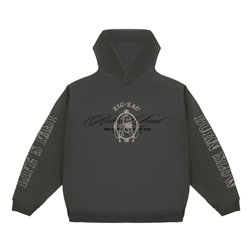 RL X ZIG-ZAG GREY HOODIE