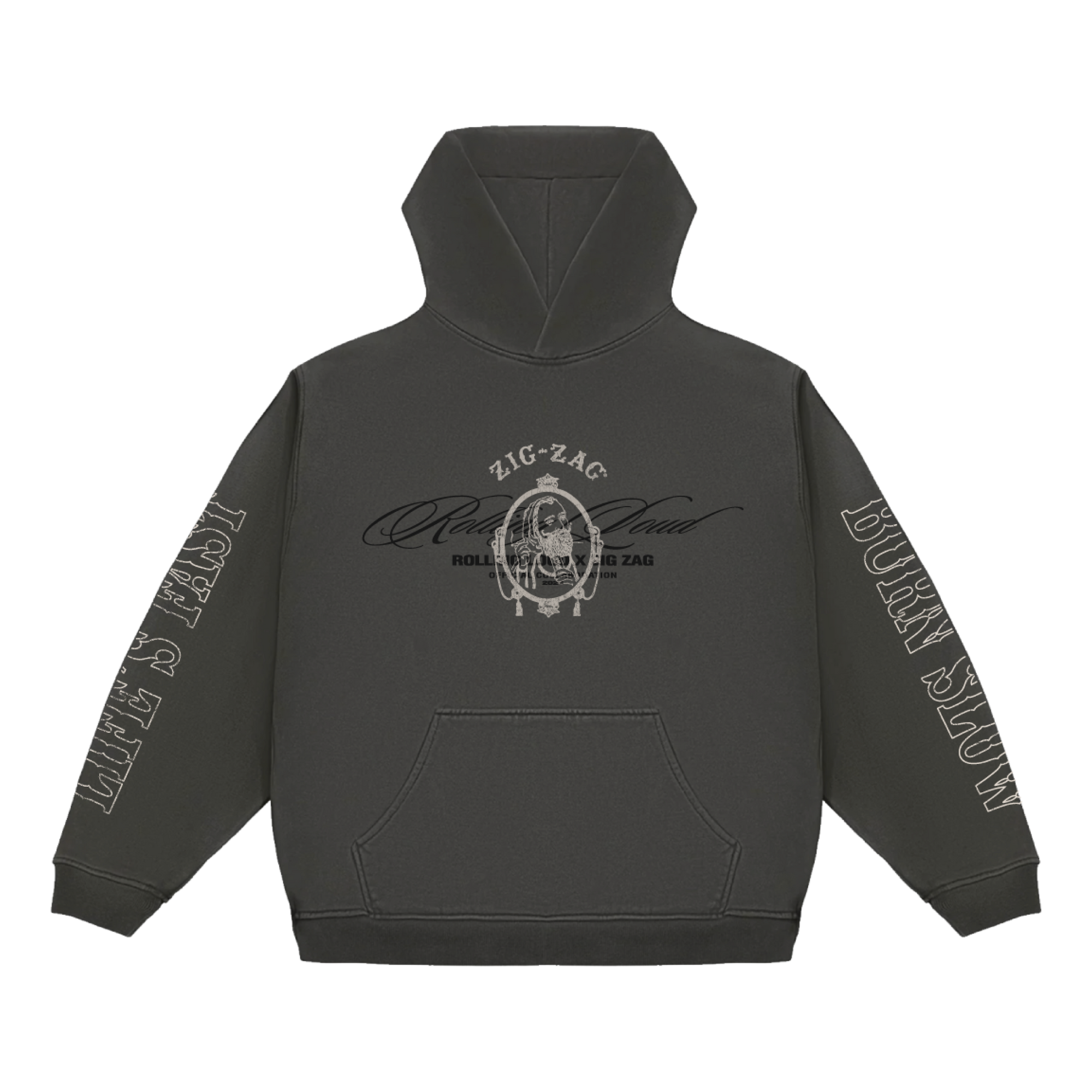 RL X ZIG-ZAG GREY HOODIE