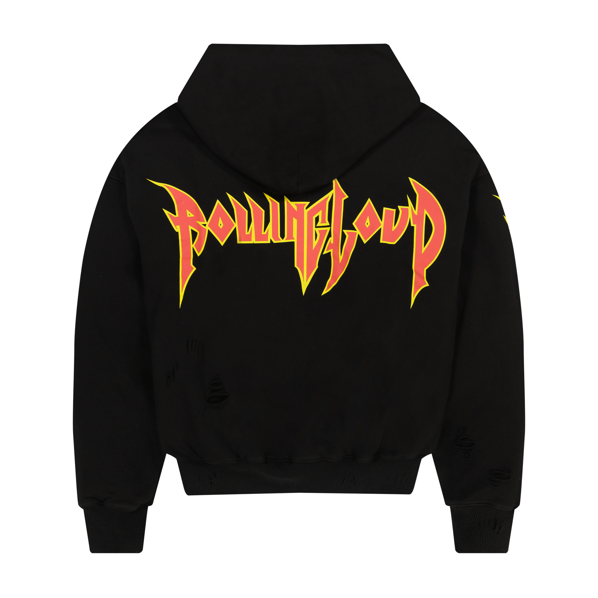 Double Layer Heavyweight Distressed Hoodie