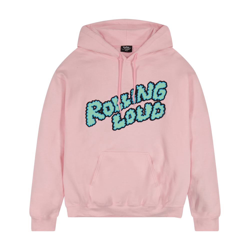 Rolling Loud Pink Puffy Logo Hoodie