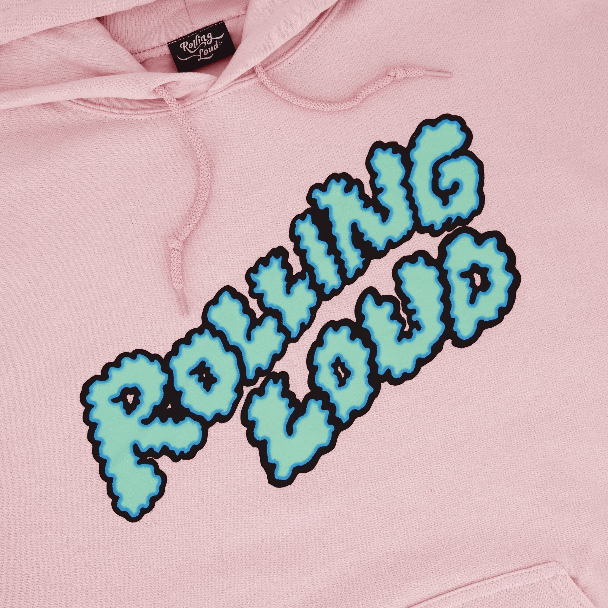 Rolling Loud Pink Puffy Logo Hoodie