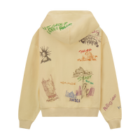 RL All City Sketch Washed Yellow PO Hoodie