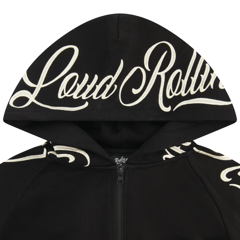 RL World Tour Script Tape Black Zip Hoodie