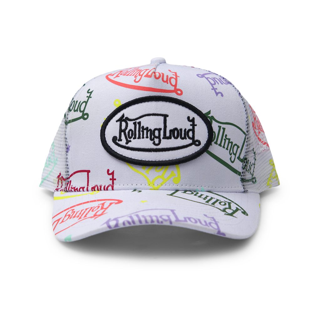 RL Von Loud White Trucker Hat