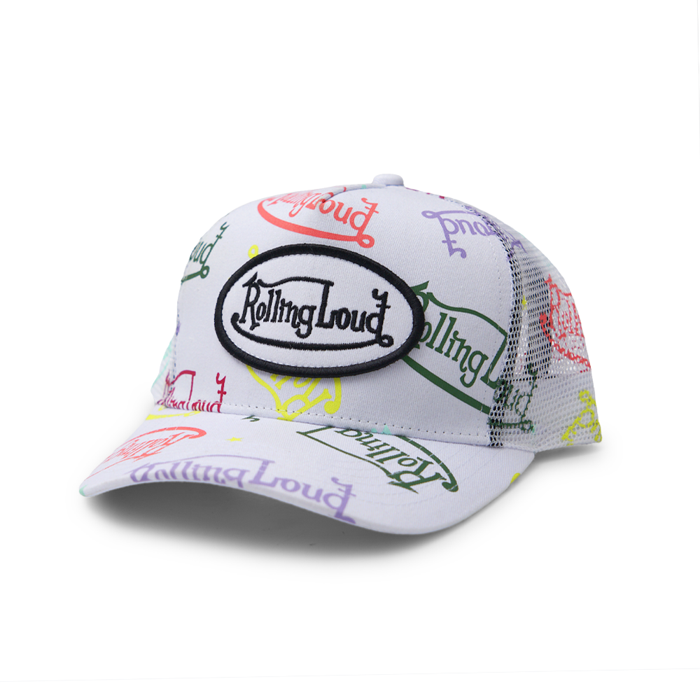 RL Von Loud White Trucker Hat