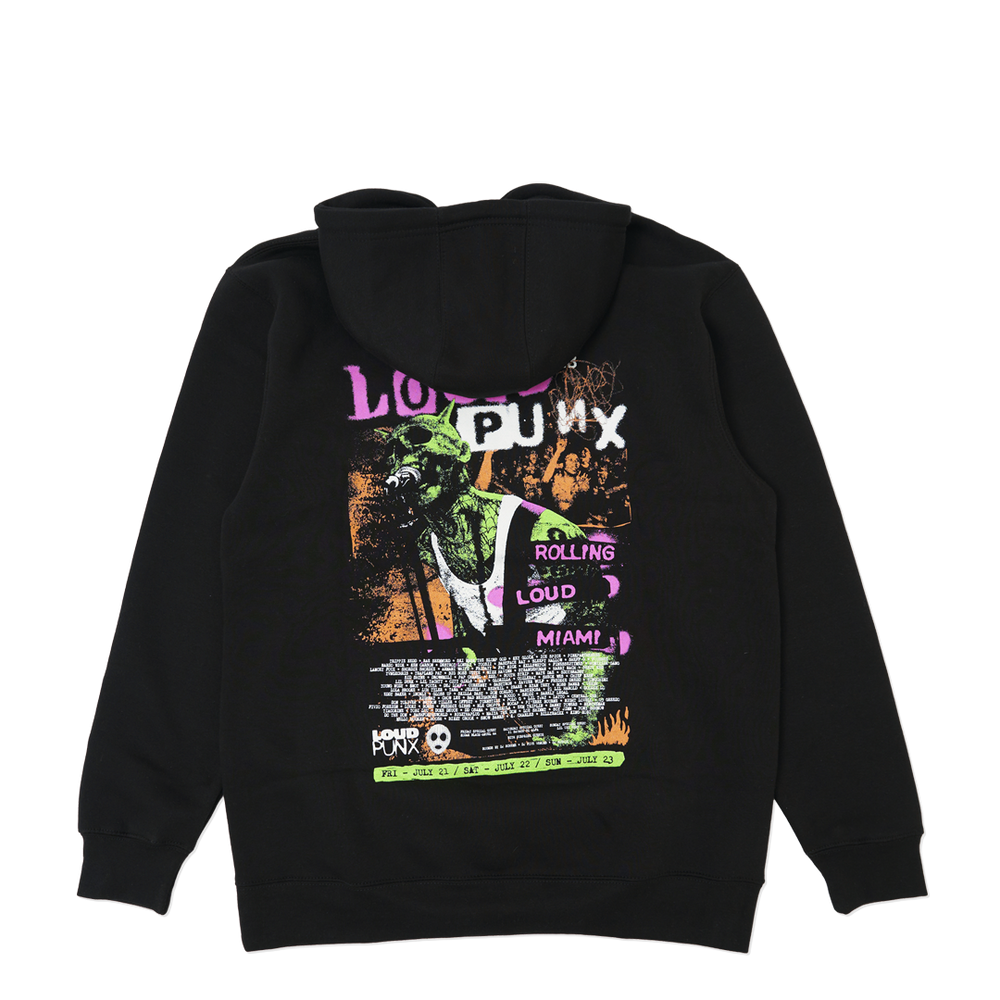 RL Loud Punx Black Hoodie | Rolling Loud RL Loud Punx Black Hoodie | Rolling Loud
