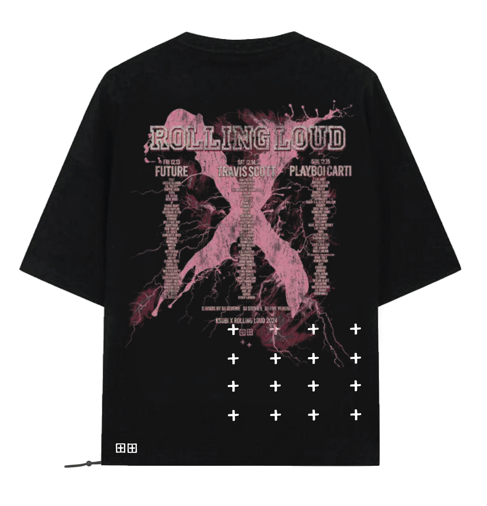 KSUBI x Rolling Loud Biggie Jet Black Tee | Rolling Loud