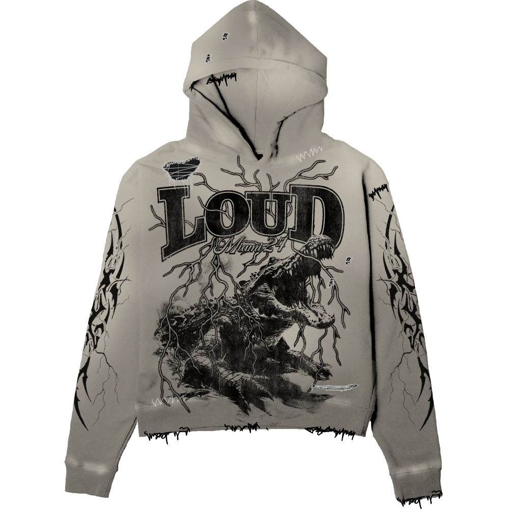 RL Miami 24 Lockjaw Cement Crop Hoodie