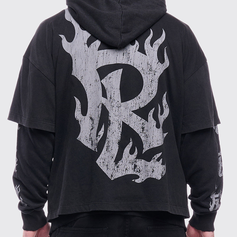 LOUD METAL LAYERED HOODIE