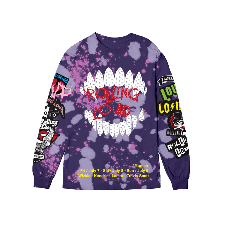 RL Munich 23 Loud Mouth Purple Tie Dye Longsleeve