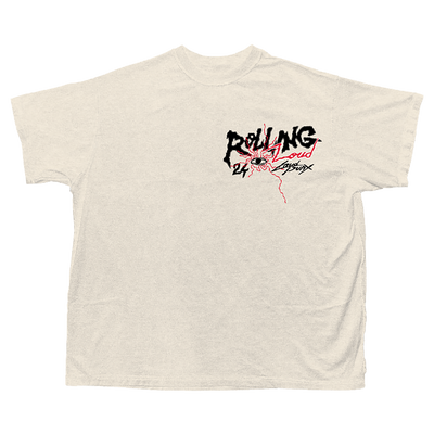 RL x Loud Punx Cream Shock Collar Tee