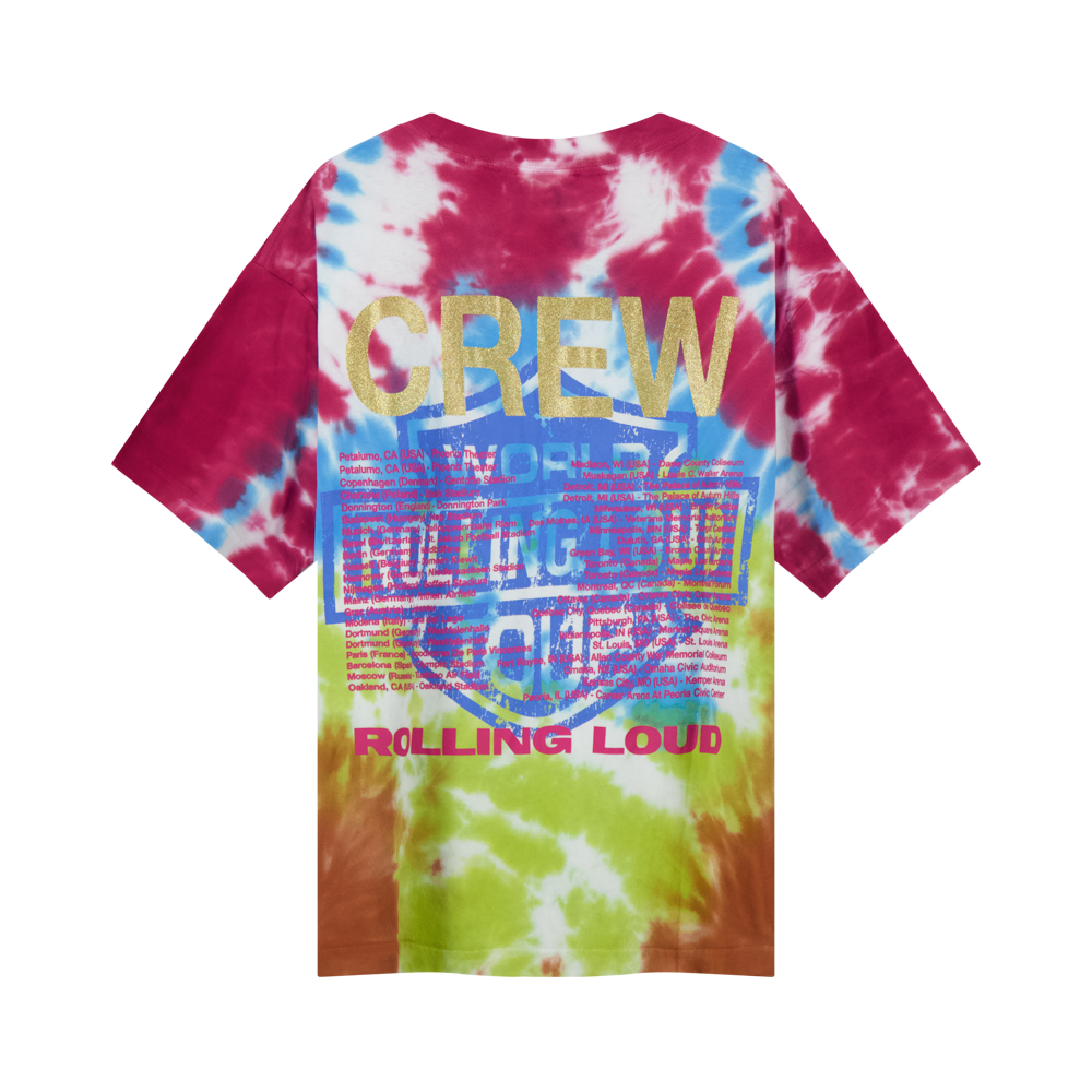 LOUD TIE-DYE CREW TEE