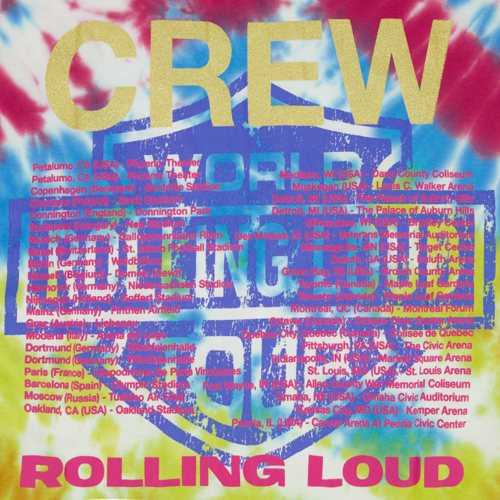 LOUD TIE-DYE CREW TEE