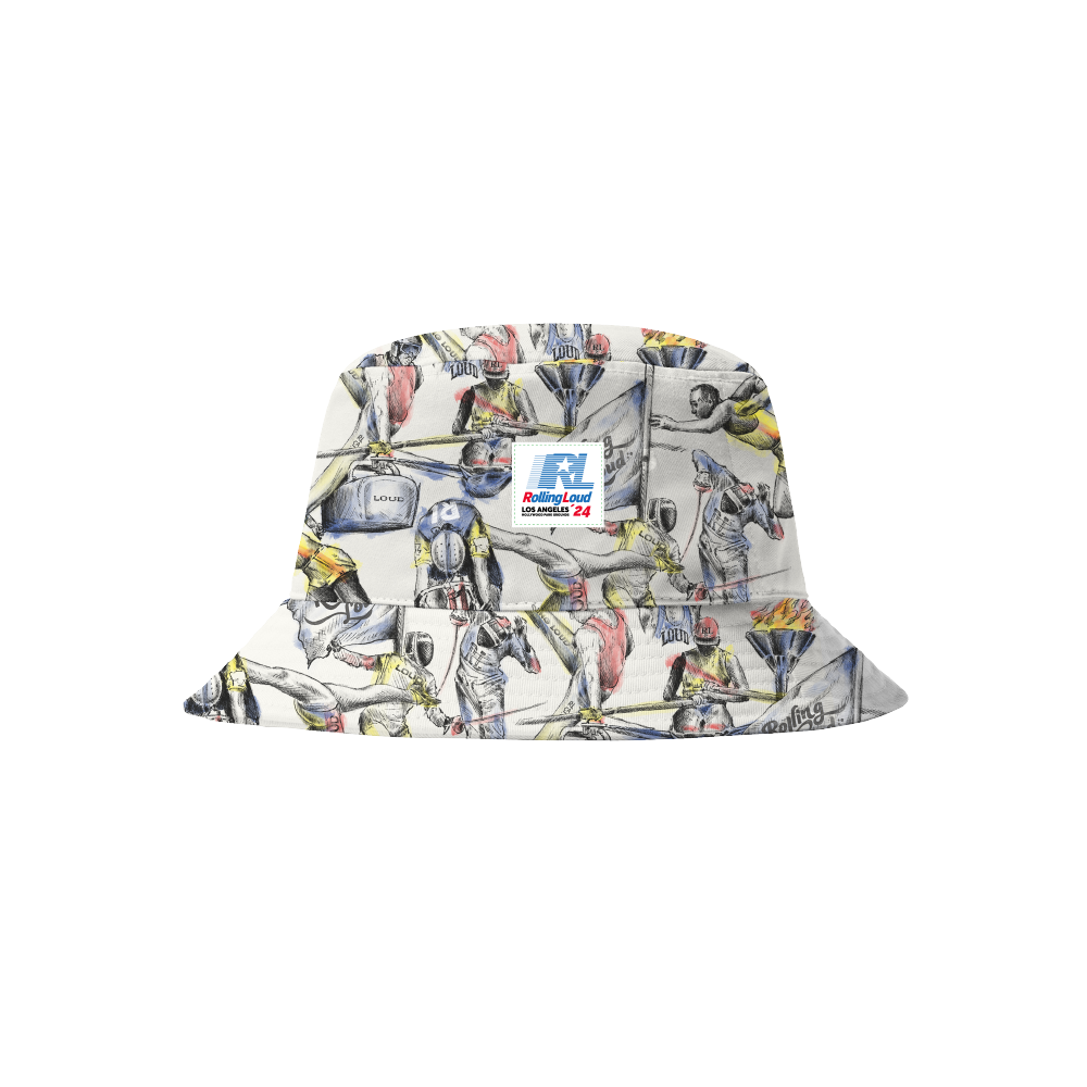 RL LA 24 Loud Champs AOP Bucket Hat