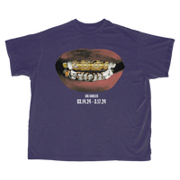 RL LA 24 Loud Mouth Grill Bling Purple Tee