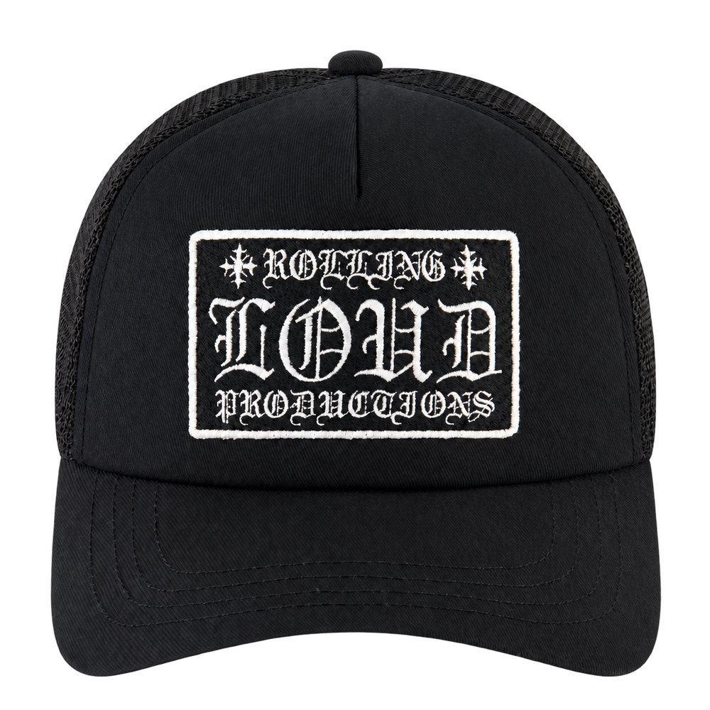 Loud Hearts Black Trucker Hat